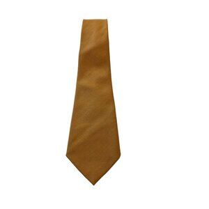 Vintage Park Lane Bengal Lancer Pure Virgin Wool Neck Tie Gold Tan